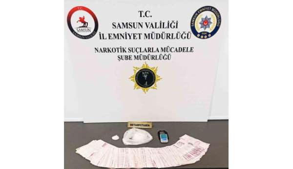 Samsun'da metamfetamin ele geçirildi
