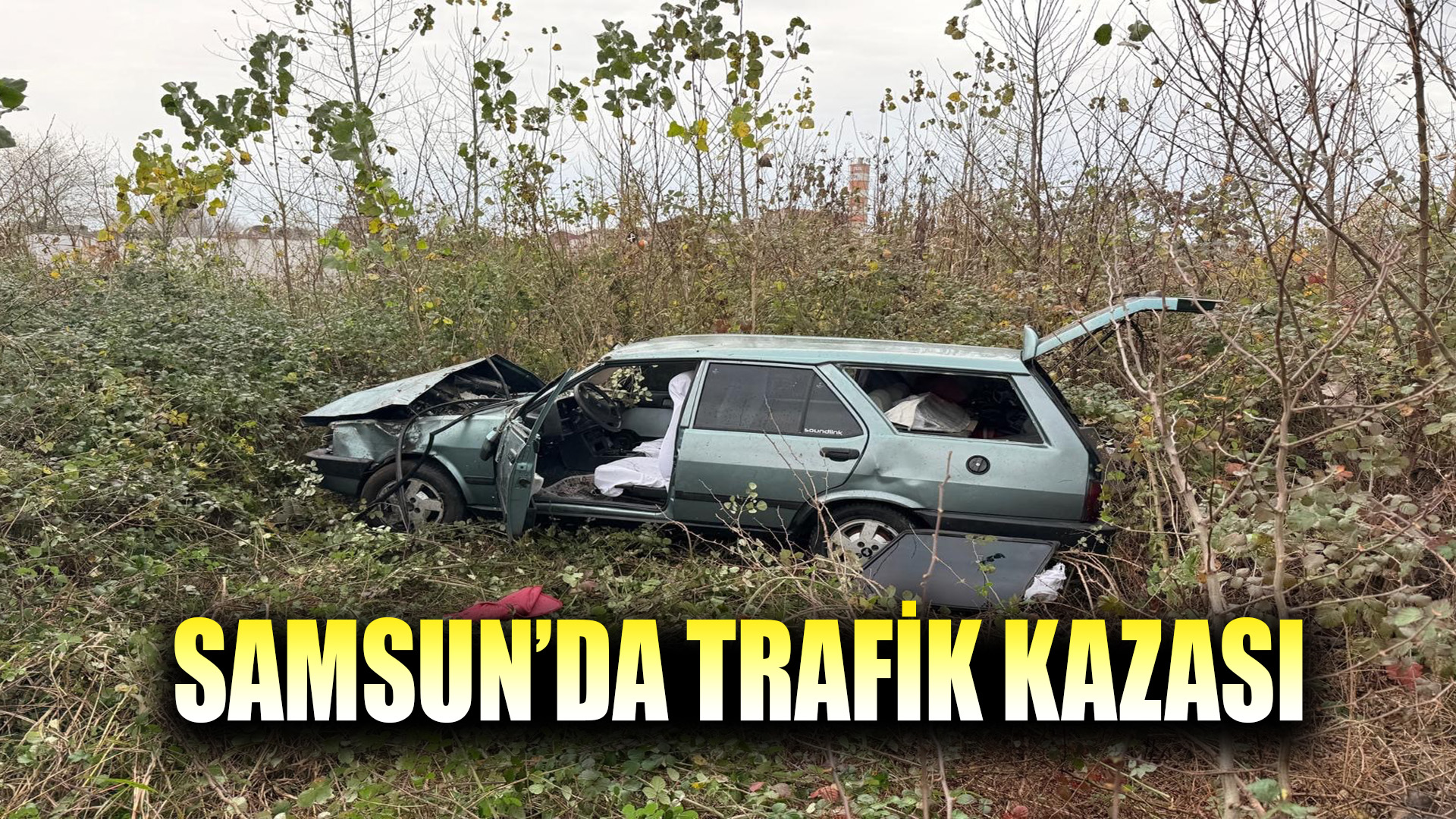 Samsun'da trafik kazası: 4 yaralı