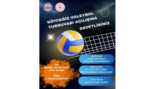 Köyceğiz'de ödüllü Voleybol Turnuvası düzenlendi