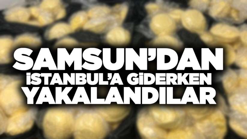 Samsun'dan İstanbul'a giderken yakalandılar - Samsun haber