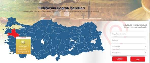 Balıkesir'in coğrafi işaretli ürünleri dijital platformda 