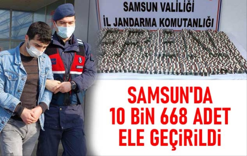 Samsun'da 10 bin 668 adet sentetik ecza ele geçirildi