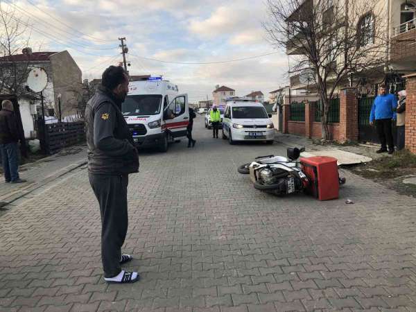 Ergene'de trafik kazası: 1 yaralı