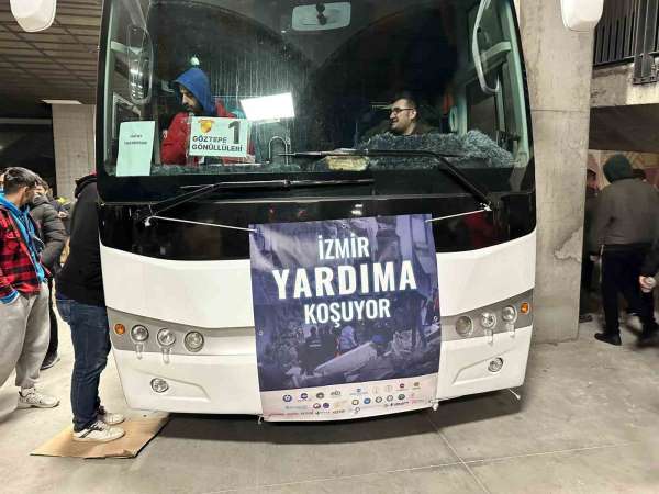 İzmir takımları, depremzedelere yardıma devam ediyor