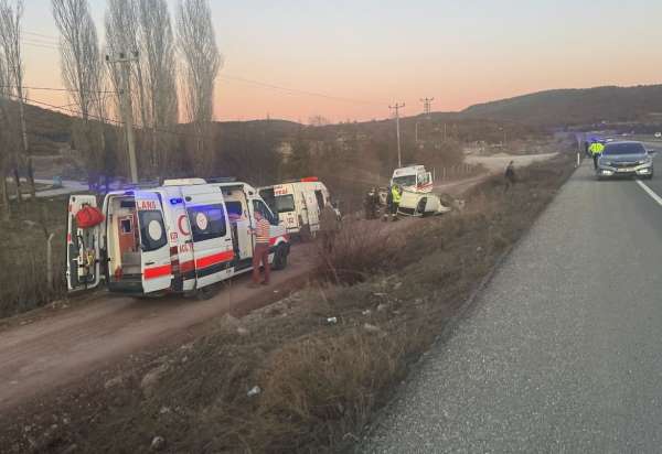 Tavşanlı'da trafik kazası; 2 yaralı