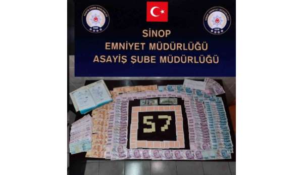 Sinop'ta kumar operasyonu: 8 kişiye 79 bin lira ceza kesildi