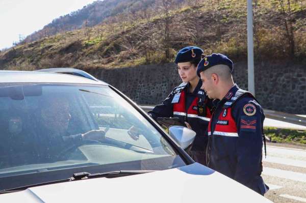 Ordu'da jandarma 1 haftada 43 bin kişiyi sorguladı