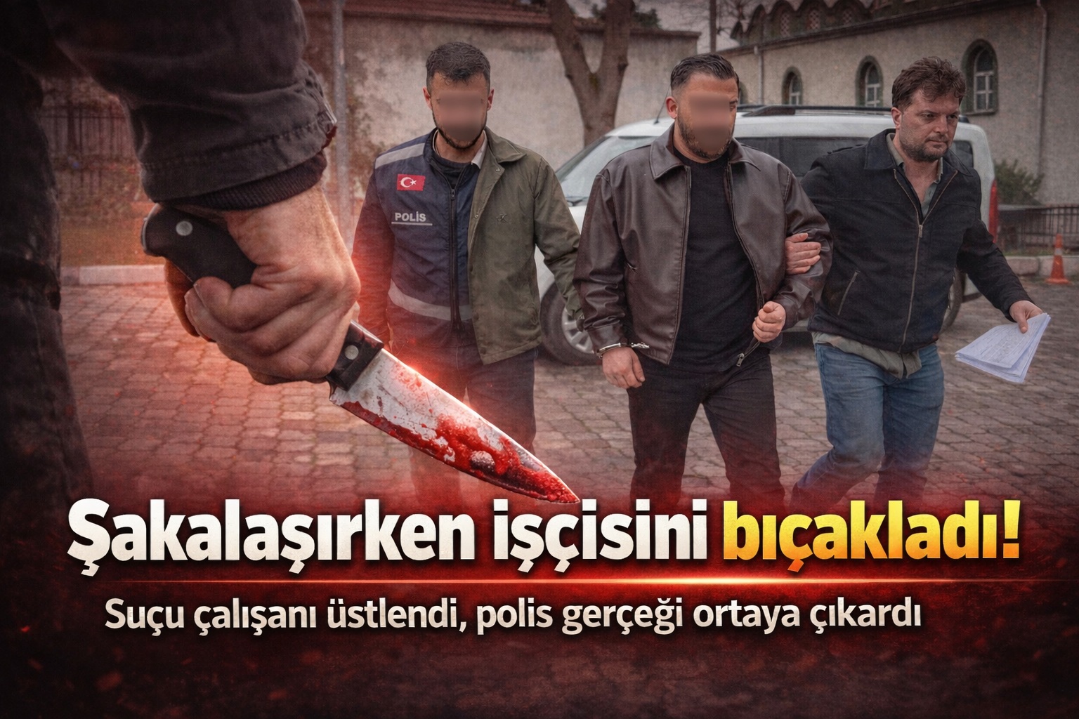 Şakalaşırken işçisini bıçakladı: Suçu çalışanı üstlendi, polis gerçeği ortaya çıkardı