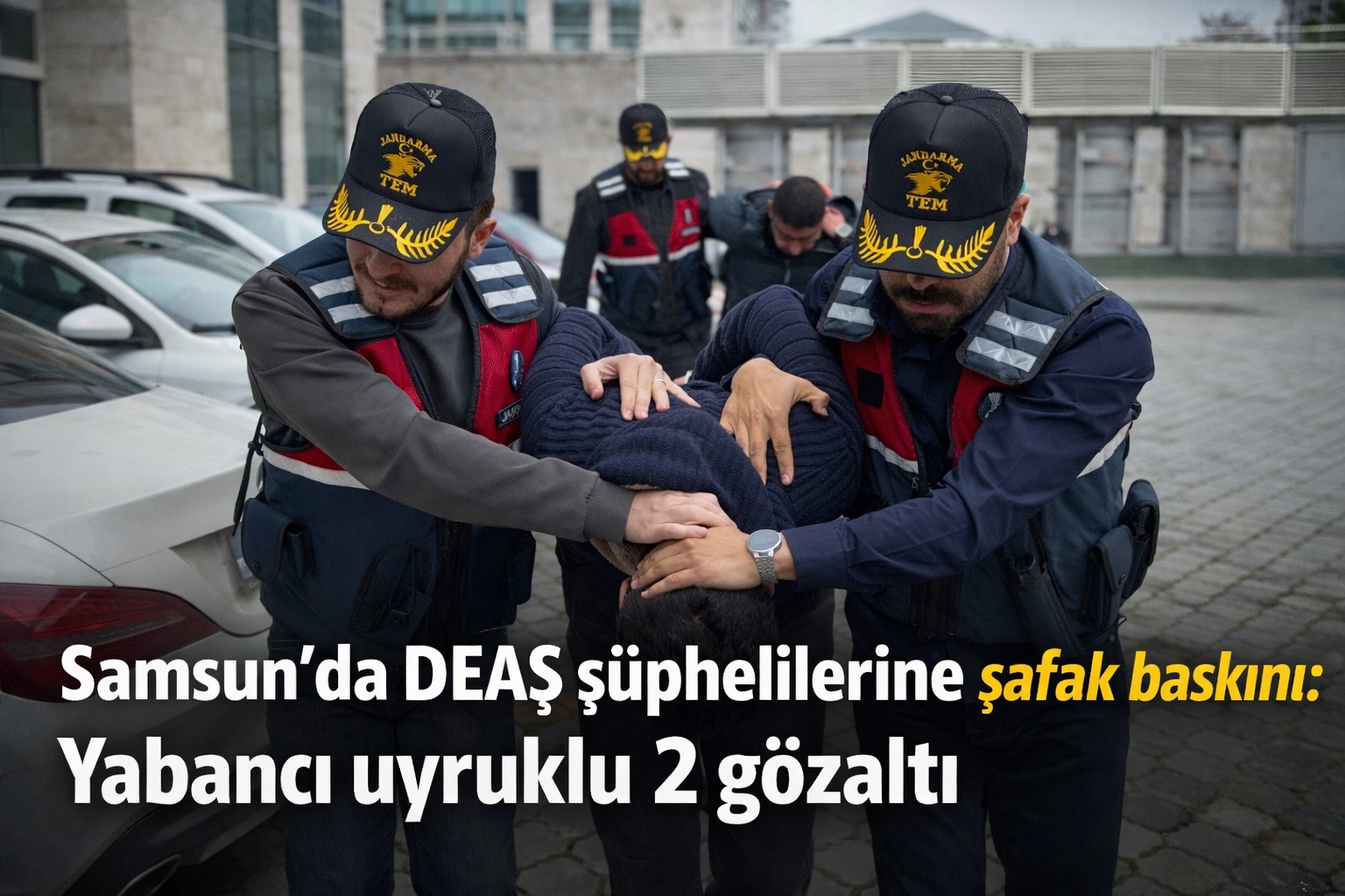 Samsun'da DEAŞ şüphelilerine şafak baskını: Yabancı uyruklu 2 gözaltı