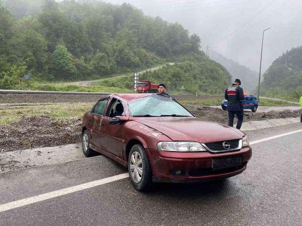Zonguldak'ta trafik kazası; 2 yaralı