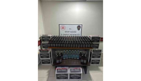 Şüpheli otomobilden 186 adet kaçak alkol çıktı