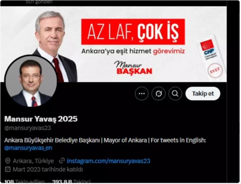 Ekrem İmamoğlu'nun X hesabına Türkiye'de erişim engeli! Yavaş'tan dikkat çeken karar