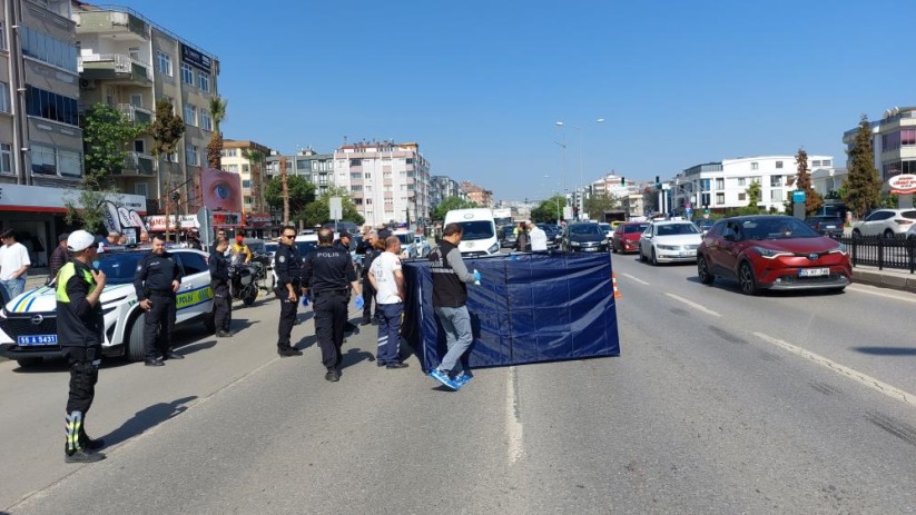 Samsun'da beton mikseri ile çarpışan motosiklet sürücüsü hayatını kaybetti