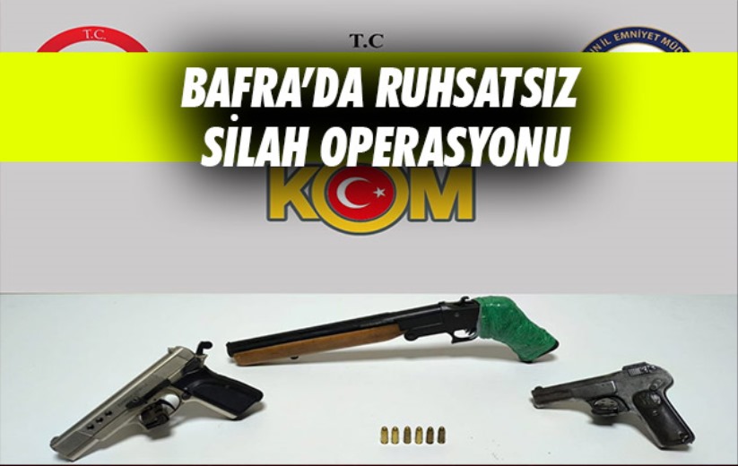 Bafra'da Ruhsatsız Silah Operasyonu: 1 Şahıs Hakkında İşlem Başlatıldı
