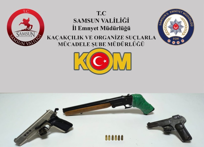 Bafra'da Ruhsatsız Silah Operasyonu: 1 Şahıs Hakkında İşlem Başlatıldı