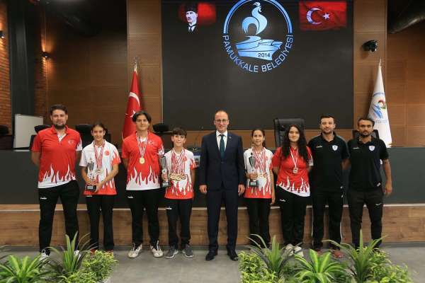 Pamukkaleli sporcular Başkan Örki'yle buluştu - Denizli haber