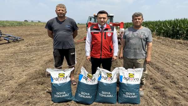 Osmaniye'de 41,7 ton soya tohumu toprakla buluştu