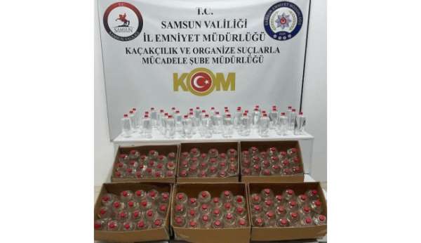 Samsun'da 198 litre etil alkol ele geçirildi