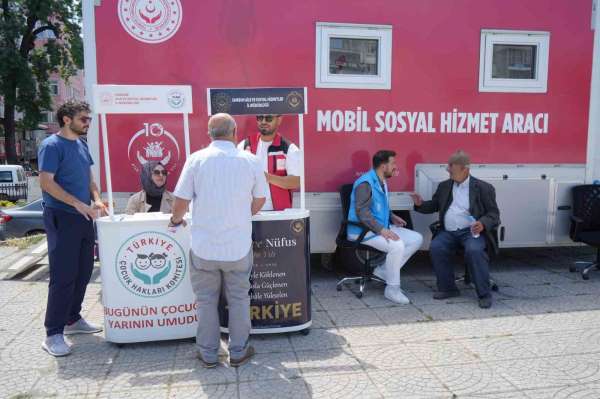 Mobil Sosyal Hizmet Aracı Samsun'da vatandaşlarla buluşuyor