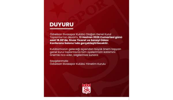 Sivasspor'da gözler yeniden genel kurula çevrildi