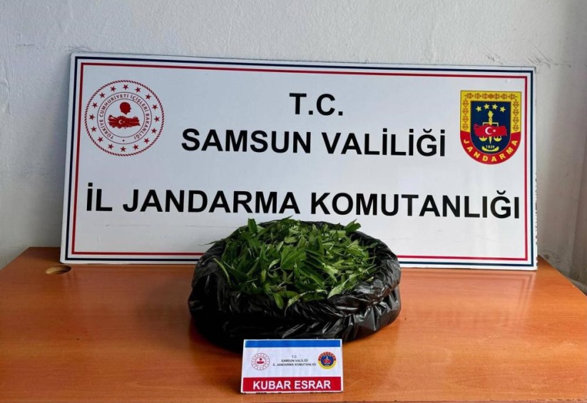 Samsun'da Jandarma 5.5 kilo kubar esrar ele geçirdi