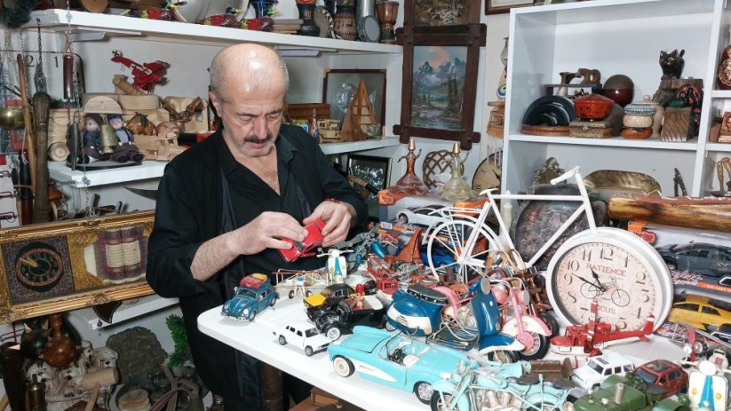 Samsun'da antikaya tutkusu 4 odalı dükkanı doldurdu: 'Bu bir aşk, bu bir tutku'
