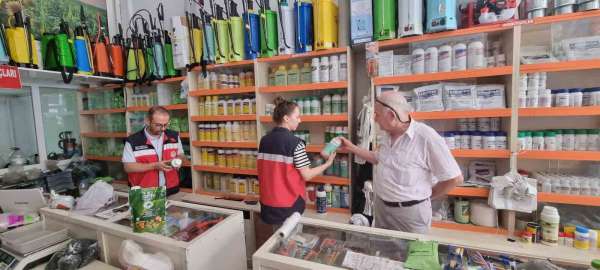 Simav'da bitki koruma ürünü bayilerinde denetim