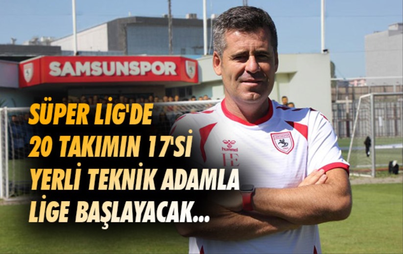 Süper Lig'de 20 takımın 17'si yerli teknik adamla lige başlayacak