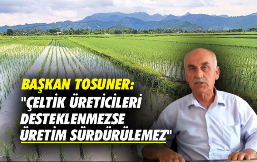 Başkan Tosuner: 'Çeltik üreticileri desteklenmezse üretim sürdürülemez'