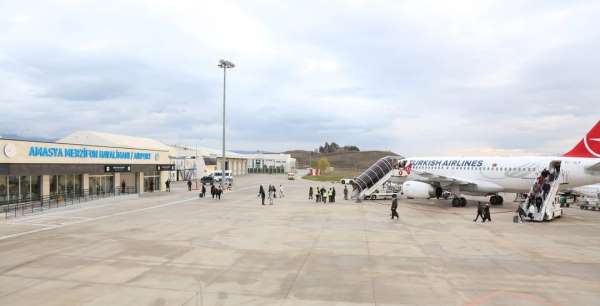 Amasya Merzifon Havalimanı Temmuz'da 12 bin 350 yolcuya hizmet verdi