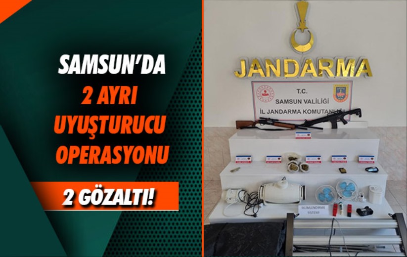 Samsun'da 2 ayrı uyuşturucu operasyonu: 2 gözaltı
