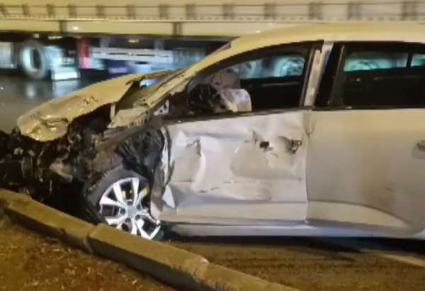 Kahramanmaraş'ta trafik kazası araç kamerasında