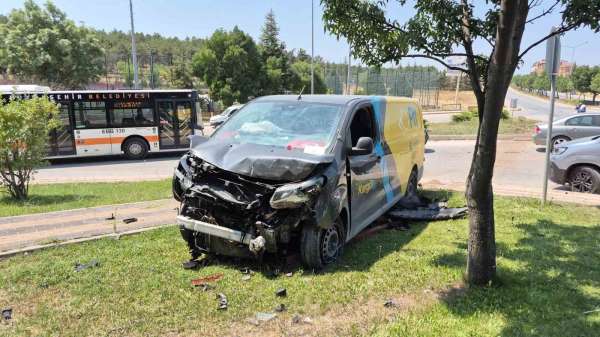 Eskişehir'de korkutan kaza: 2 yaralı