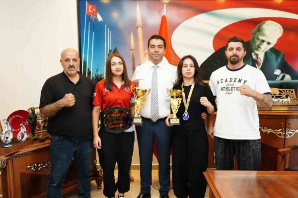 Milli sporculardan Başkan Demirci'ye şampiyonluk ziyareti