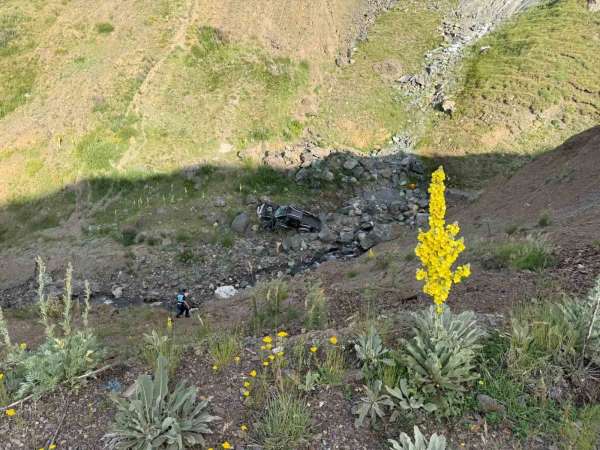 Palandöken Geçidi'nde feci kaza: 150 metrelik uçuruma yuvarlandı