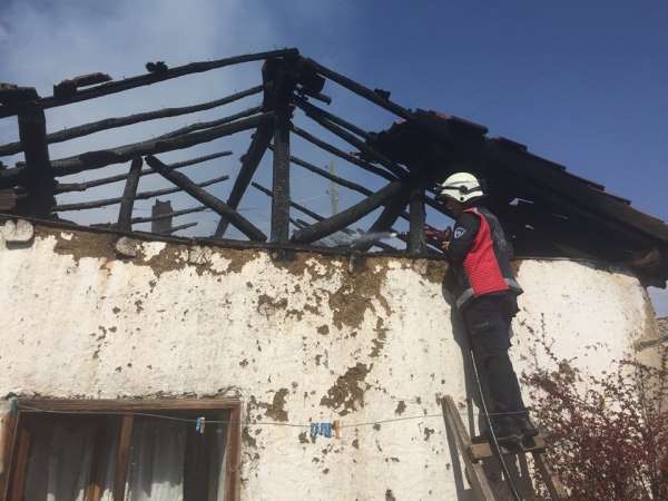 Amasya'da ev yangını