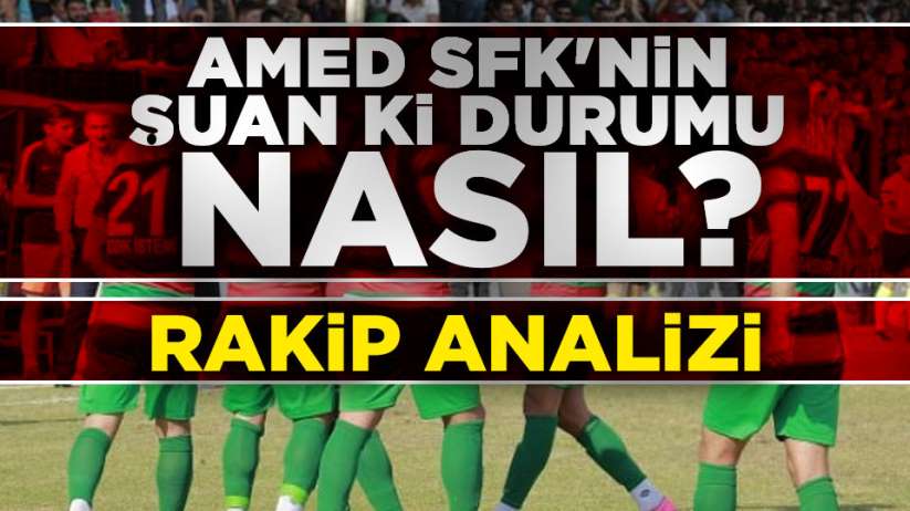Samsunspor'un 7. hafta rakipi Amedspor şuan ne durumda?