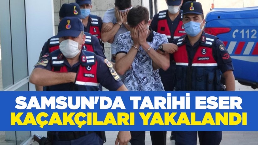 Samsun'da tarihi eser kaçakçıları yakalandı