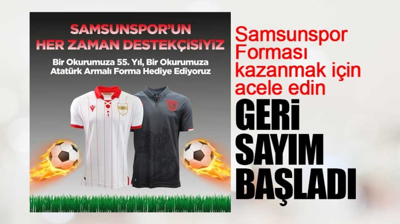 Yılport Samsunspor forma çekilişi için geri sayım başladı