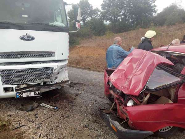 Biga'da süt tankeri ile otomobilin çarpıştı kazada, 83 yaşındaki kadın hayatını kaybetti