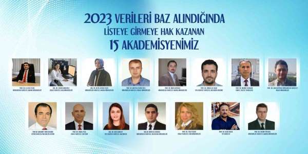 Bursa Uludağ Üniversitesi'nden 15 akademisyen dünyanın en başarılı bilim adamları listesinde