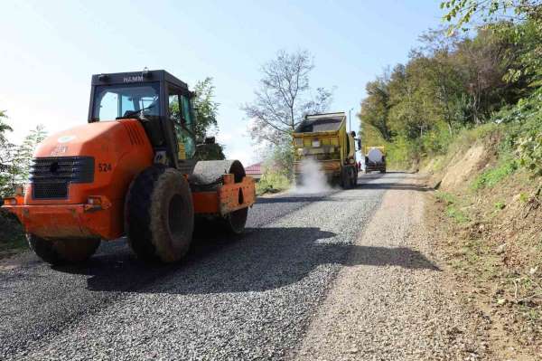 Ordu'da asfalt çalışmaları sürüyor