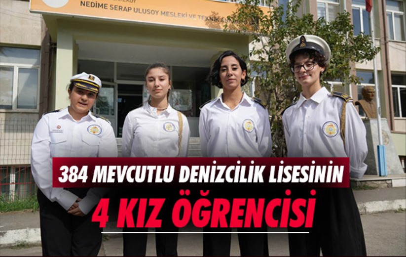 Samsun'da 384 mevcutlu denizcilik lisesinin 4 kız öğrencisi