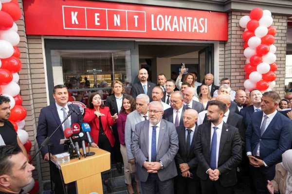 Manisa'da miting gibi 'Kent Lokantası' açılışı