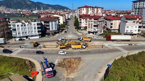 Ordu Büyükşehir Belediyesi'nden kavşak çalışması