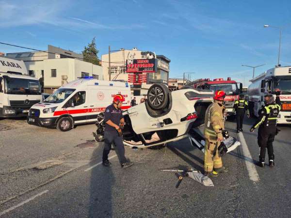 E-5 kara yolunda zincirleme kaza: 2 yaralı