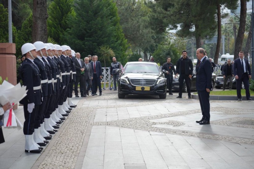 KKTC Cumhurbaşkanı Tatar, Samsun'da temaslarına başladı