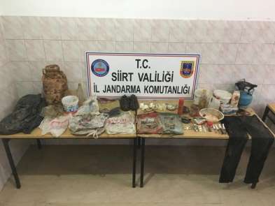 Siirt'te teröristlere ait mühimmat ele geçirildi