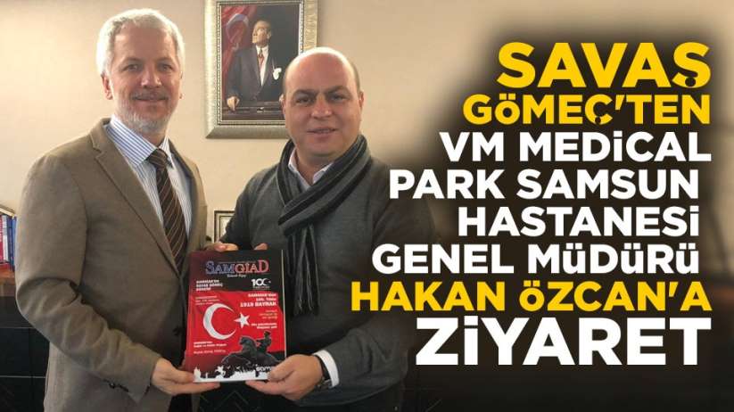 Savaş Gömeç'ten Hakan Özcan'a nezaket ziyareti