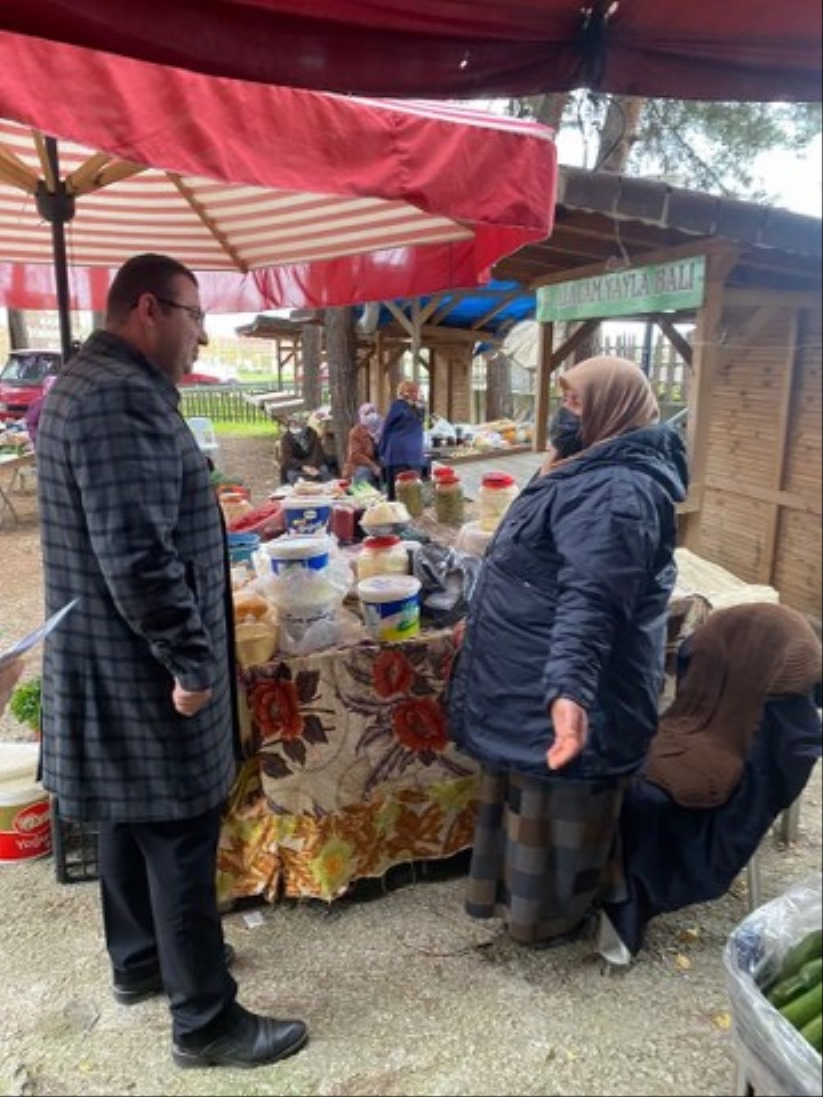 Başkan Dağlı'dan kahve ve pazar ziyareti
